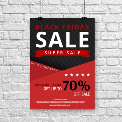  Black Friday Poster - Mockup